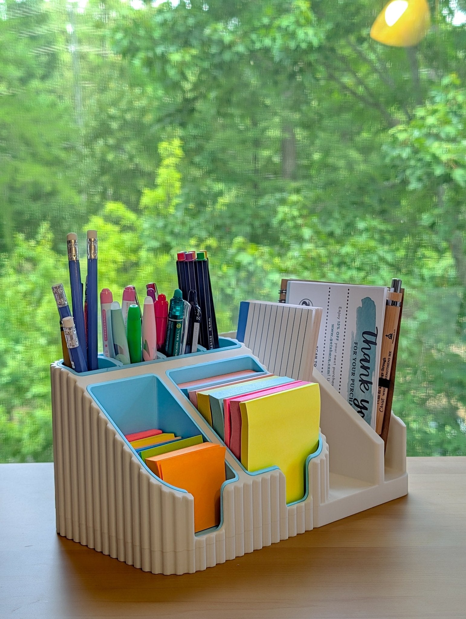 Modular Desk Organizer | Customizable 3D Printed Pen & Stationery Caddy - Sharq LabsModular Desk Organizer | Customizable 3D Printed Pen & Stationery CaddyDesk OrganizerSharq Labs